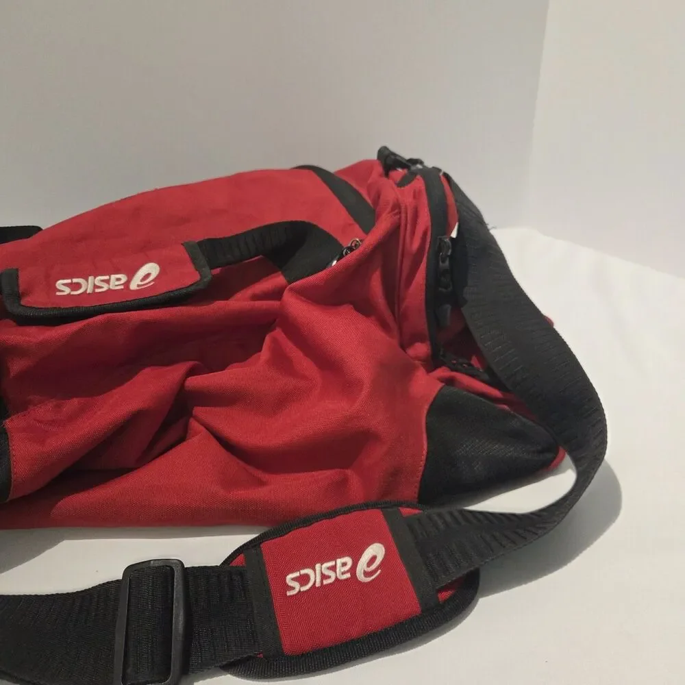 Asics Red Duffle Bag